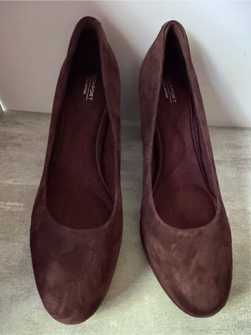 Rockport Burgundy Suede Women's Heels